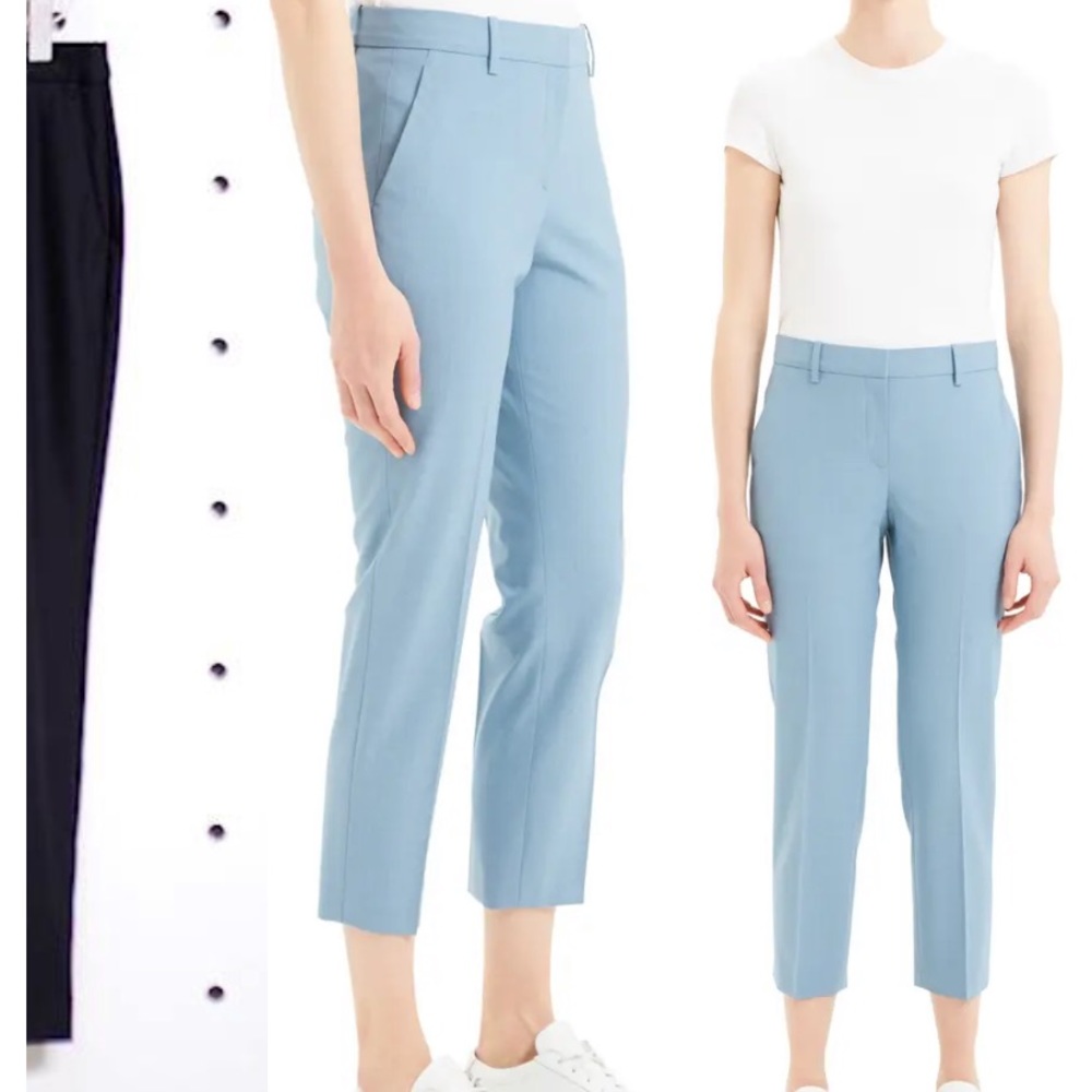 Theory Treeca 2 Good Wool Crop Suit Pants